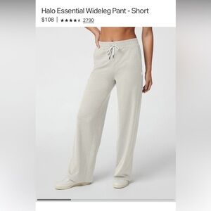 Vuori Halo wide leg pant- short length